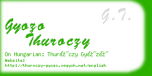 gyozo thuroczy business card